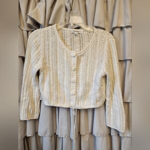 Women's Calvin Klein Cardigan Sweater with Button Snap Closure Size Small